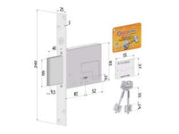 SERRATURA INFILARE A DOPPIA MAPPA 2031- - mm.60 (2031XZB6025AM2) - 1 pezzi SECUREMME