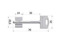 CHIAVE DOPPIA MAPPA SECURMAP 14- - (0C14XNISBOZ) - 5 pezzi SECUREMME