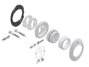 DEFENDER MECCANICO 4280 MECDEF CROMO SATINATO- - ø mm.46x20h. - interasse mm.31 - 1 pezzi SECUREMME