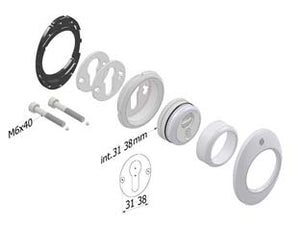 DEFENDER MECCANICO 4280 MECDEF CROMO SATINATO- - ø mm.46x20h. - interasse mm.31 - 1 pezzi SECUREMME