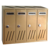 CASSETTA POSTALE 4 posti - bronzo - 42,5x17,5x H. 30  - KASART