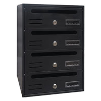 CASSETTA POSTALE 4 posti - antracite - cm. 30,2x17,5x H. 42,5  - KASART