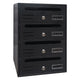 CASSETTA POSTALE 4 posti - antracite - cm. 30,2x17,5x H. 42,5  - KASART