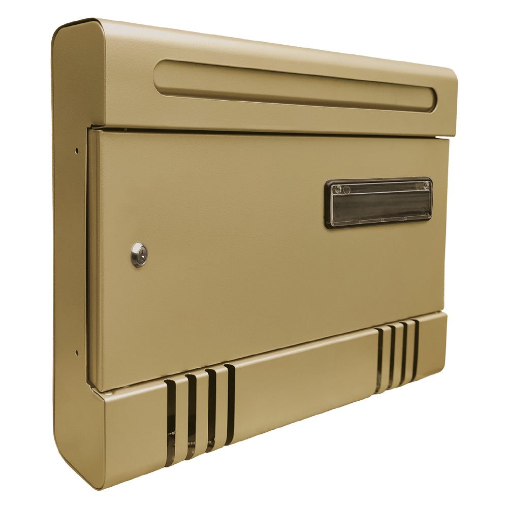 CASSETTA POSTALE 'JASMINE cm 36,5x6,5x h 29 - giallo cromo  - KASART