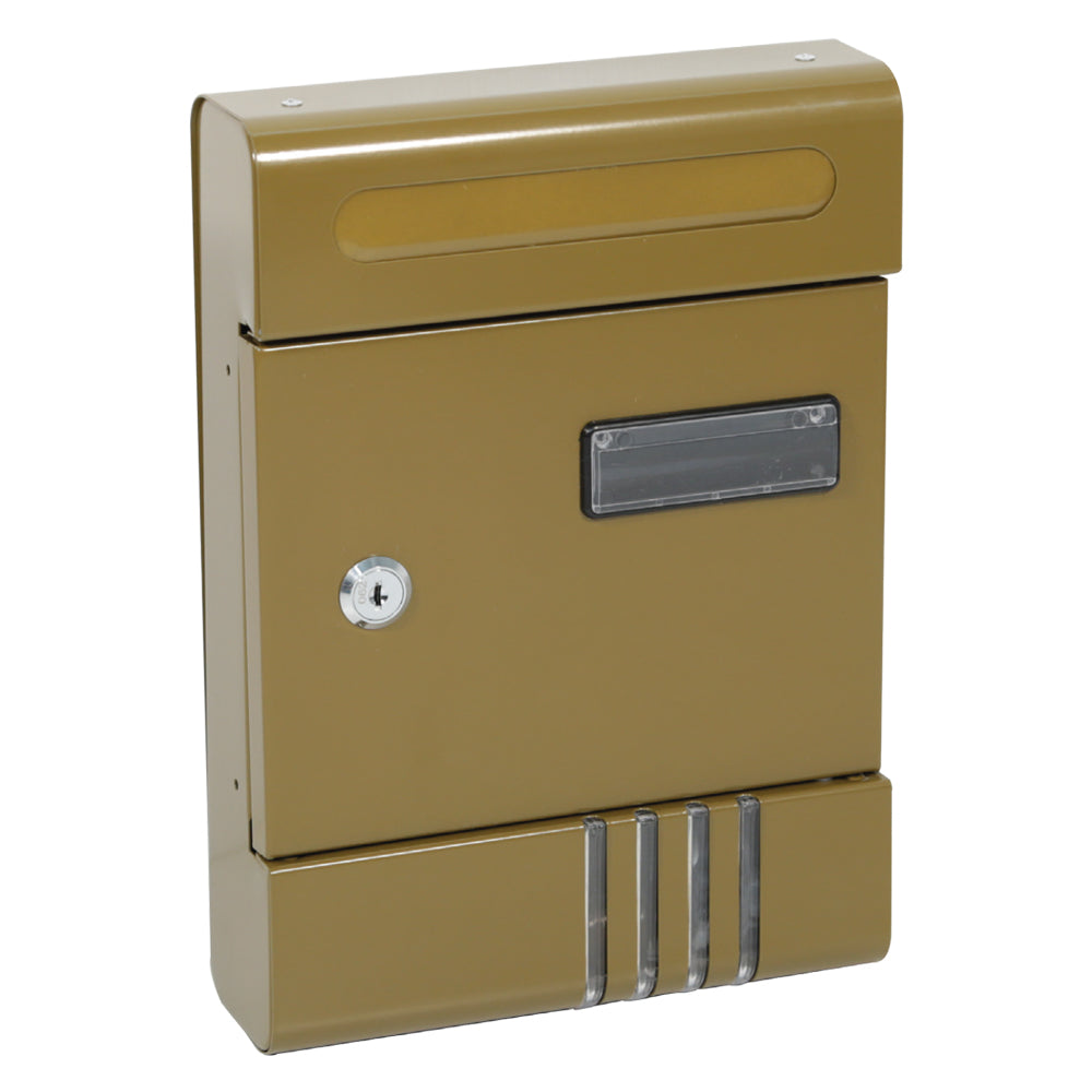 CASSETTA POSTALE 'JASMINE SMALL' cm 20,5x6,5x h 29 - color giallo cromo  - KASART