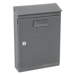 CASSETTA POSTALE 'PEONIA' cm 24,5x7,5x H.36 - grigio antracite  - KASART