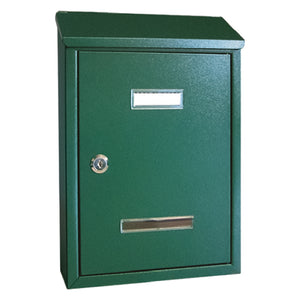 CASSETTA POSTALE 'PEONIA' cm 24,5 x 7,5 x H.36 - verde muschio  - KASART