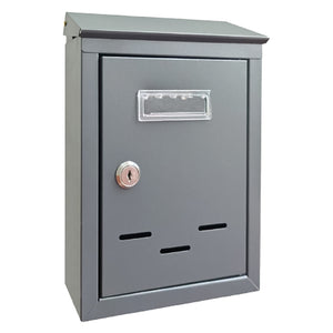 CASSETTA POSTALE 'MAGNOLIA SMALL' cm 18x 6x H.26 - grigio argento  - KASART