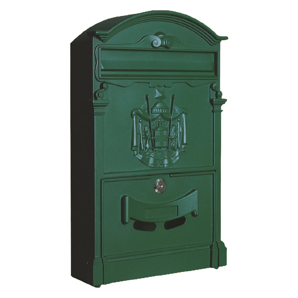 CASSETTA POSTALE 'CAMELIA' cm 25,5 x 9 x H.41 - verde muschio  - KASART