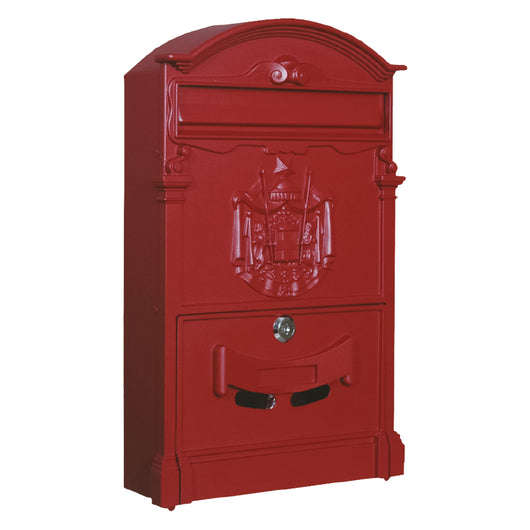 CASSETTA POSTALE 'CAMELIA' cm 25,5 x 9 x H.41 - rosso fuoco  - KASART