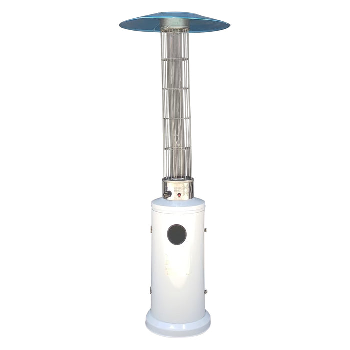 STUFA AEREA CILINDRICA 12,5 Kw - verniciata bianca  - KASART