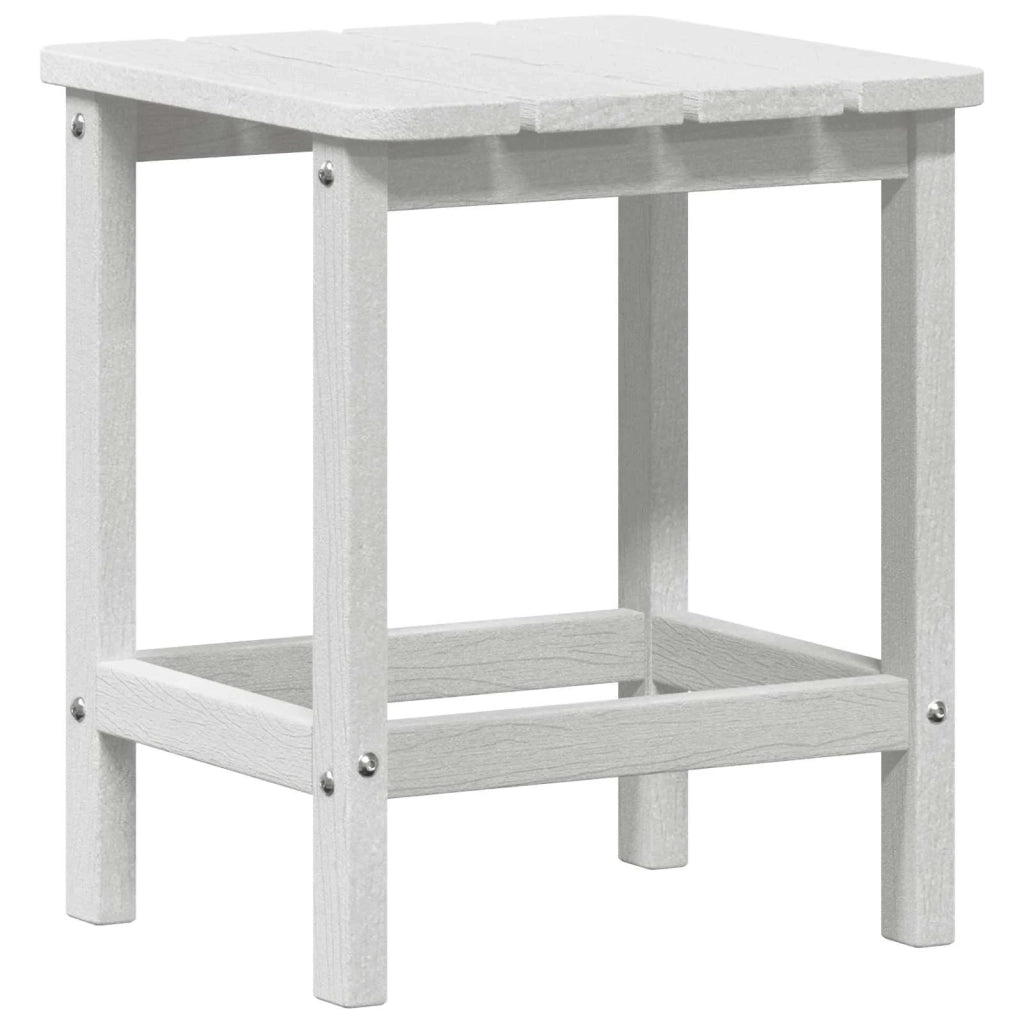 Tavolino da Giardino | Tavolo laterale Bianco 38 x 38 x 46 cm Polietilene