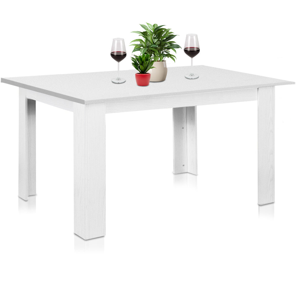 Tavolo Allungabile Cucina Sala Pranzo da 90 a 120cm Bianco Frassinato Estensibile