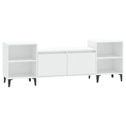 Mobile TV multimediale scaffale TV mobile TV sala da pranzo soggiorno camera da letto 160 x 35 x 55 cm legno ingegnerizzato bianco 02_0026057