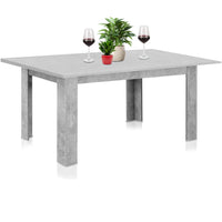 Tavolo Allungabile Cucina Sala Pranzo da 110 a 150x70x78 cm Cemento Estensibile