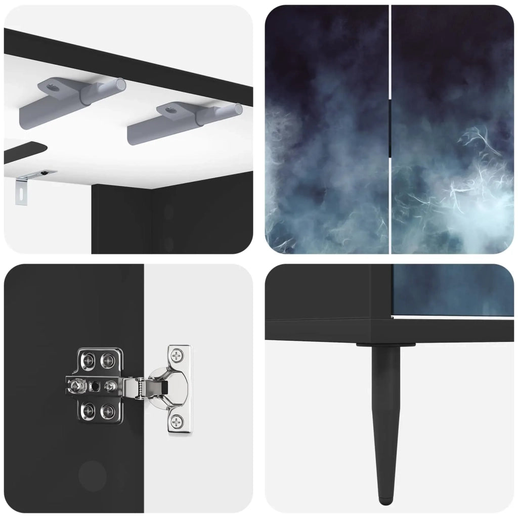 Mobile da Bagno RAALTE Rovere Nero 60 x 40 x 61 cm 8007412