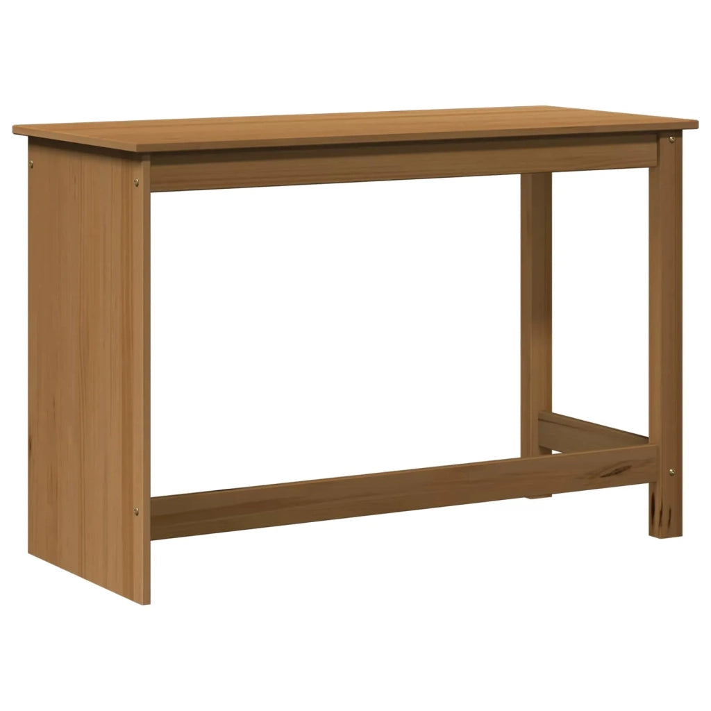 Scrivania Marrone miele 112 x 50 x 75 cm Legno di Pino Massello