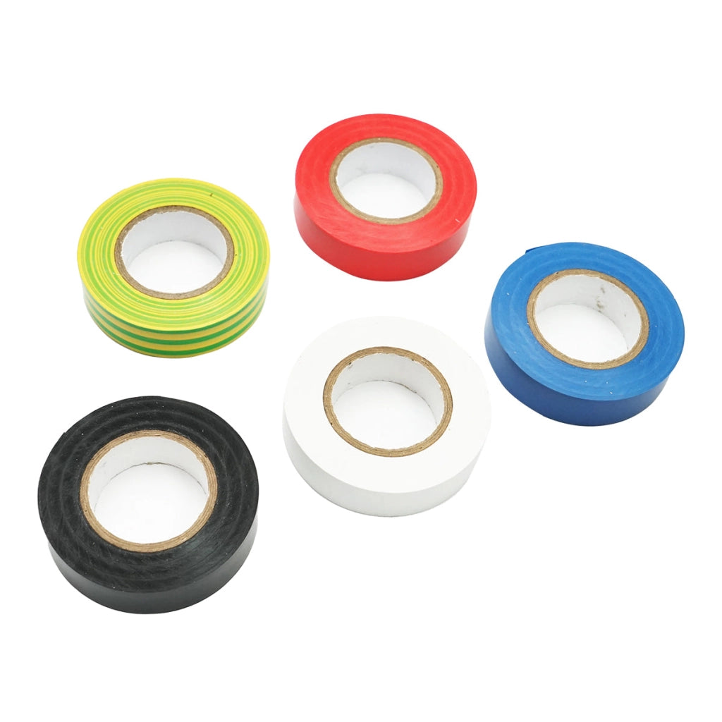 Set di 5 nastri isolanti multicolori 18mmx20m PVC Breckner Germany