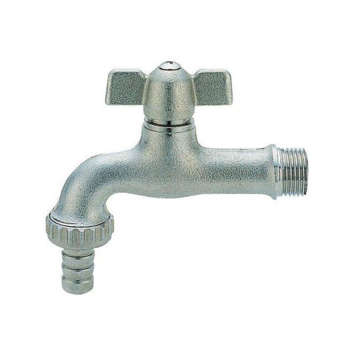 RUBINETTO PORTAGOMMA IN OTTONE NICHELATO ANTIGELO - 1/2 - ANTIGELO  - ENO