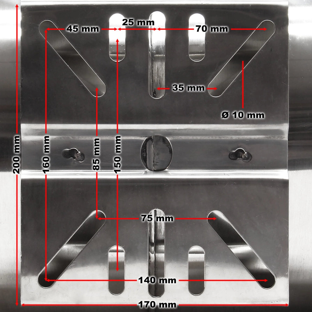 Vaso di espansione 100 l orizzontale acciaio inox per impianti idrici, sistemi autoclave, membrana EPDM