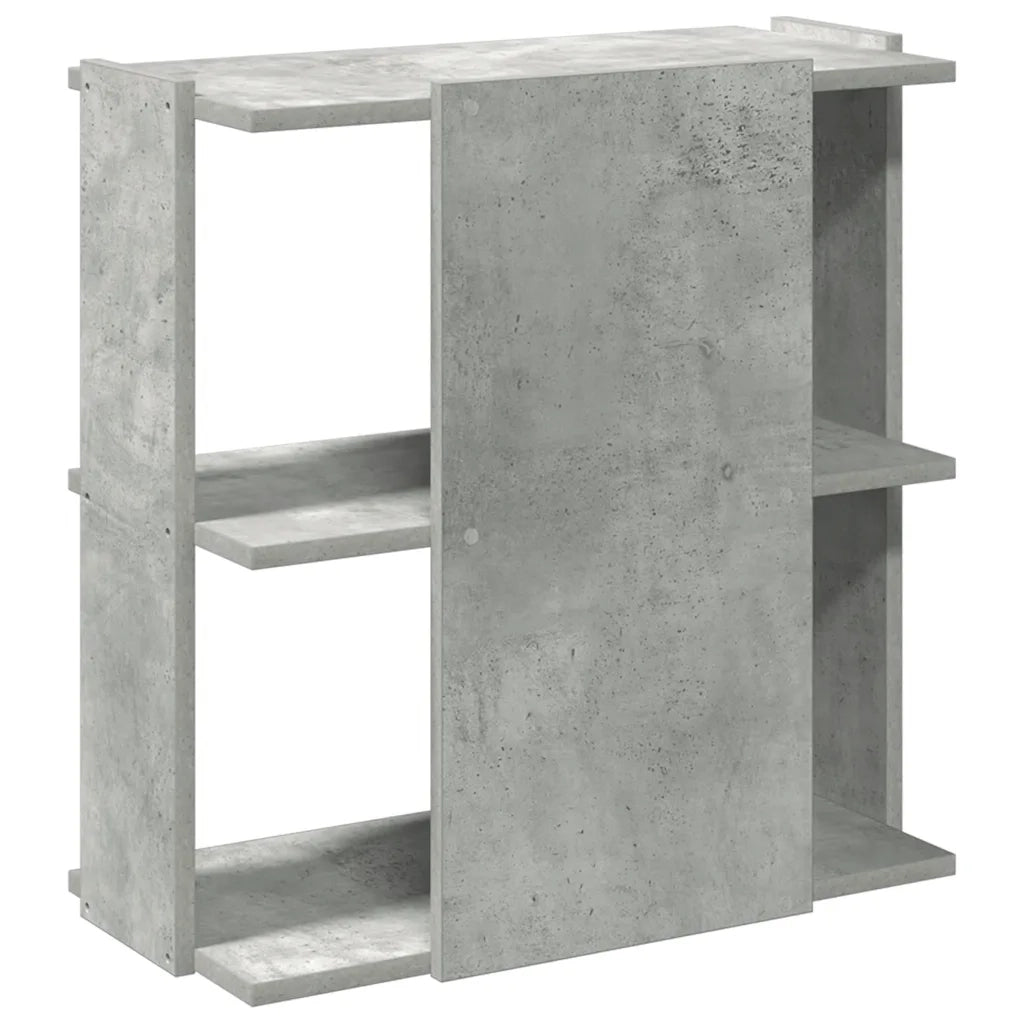 Libreria 3 Ripiani Grigio Cemento 60x30x60 cm Multistrato 860250