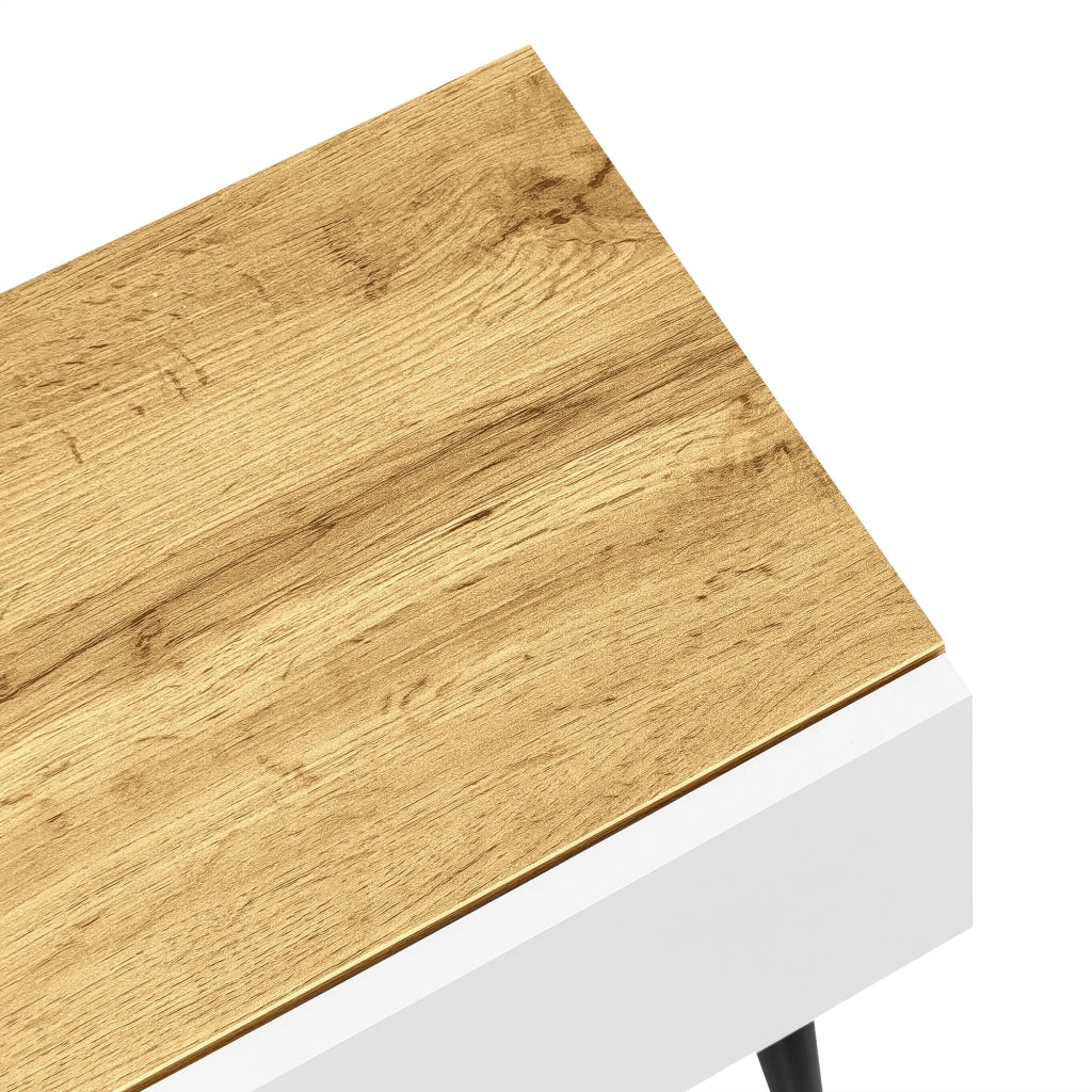 Mobile TV Modulare ¨C MINIMAL ¨C Bianco Opaco, Legno, Gambe Metallo Nero, Soggiorno