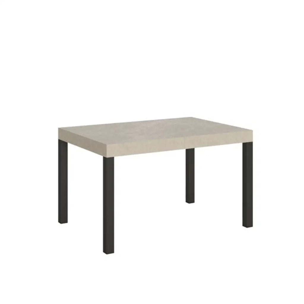 Tavolo allungabile 120/380x90 cm Everyday Premium cashmere gambe antracite