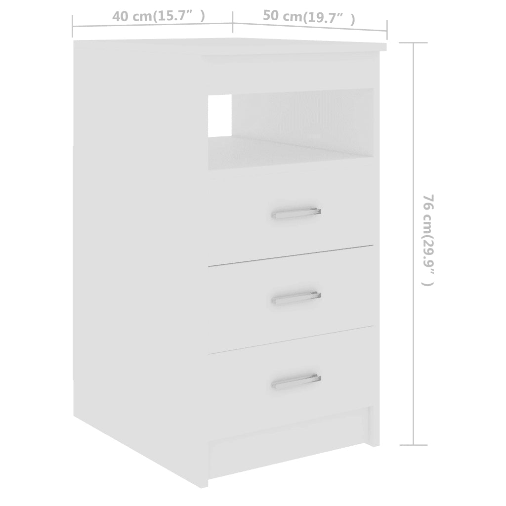 Scrivania | Tavolo da Ufficio Bianca 140x50x76 cm in Legno Multistrato