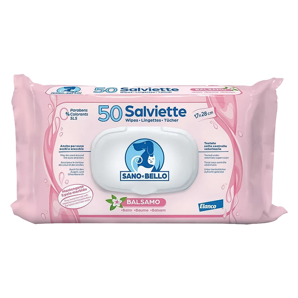 SALVETTE DETERGENTI 'SANO E BELLO' profumazione al balsamo  - SANO E BELLO