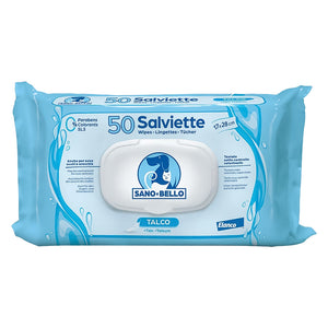 SALVETTE DETERGENTI 'SANO E BELLO' profumazione al talco  - SANO E BELLO