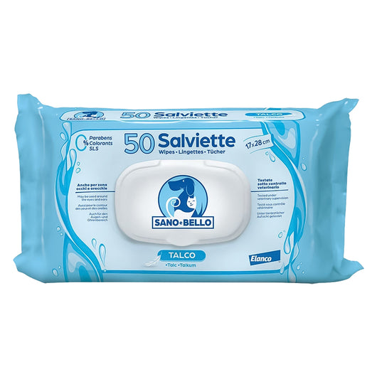 SALVETTE DETERGENTI 'SANO E BELLO' profumazione al talco  - SANO E BELLO