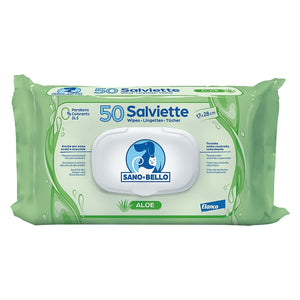 SALVETTE DETERGENTI 'SANO E BELLO' profumazione aloe  - SANO E BELLO