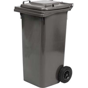 BIDONE QUADRO NETTEZZA URBANA CON RUOTE- - lt.240, cm.73x58,5x109,2h. - grigio - 1 pezzi XTRA