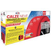 Calze da neve omologate per auto LUBEX resistente tessuto tridimensionale +misure cerchioni gomme ruote neve ghiaccio L