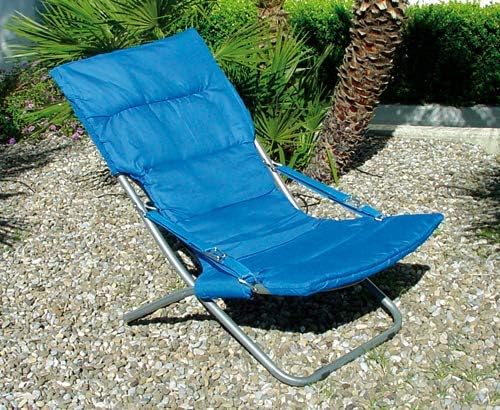 Tata Linda SDRAIO PIEGHEVOLE CAPRI cm. 83x50x93 h col. Blu