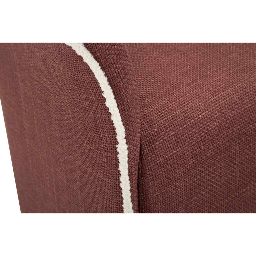 Poltrona VKH713, Bordeaux, Metallo, 80x83,5x66 cm