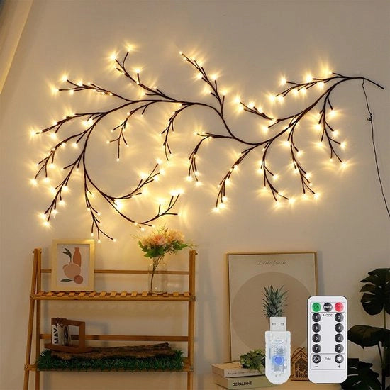 Decorazione per Camera da Letto con 72 LED - Articoli Decorativi per Parete - Flessibili - Luminarie a LED - Decorazioni per Interni - Articoli per Decorazione di Casa