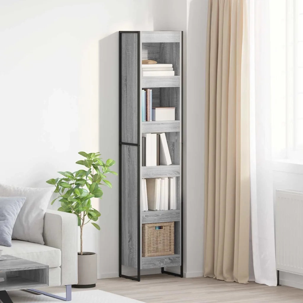 Armadio per Libri Grigio Sonoma 40 x 30 x 189,5 cm