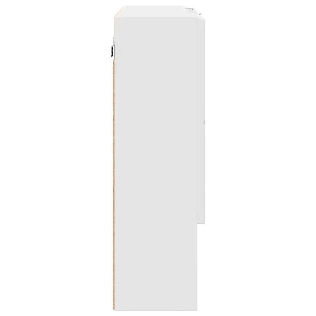 Mobiletto per specchio Bianco 80 x 17 x 55 cm Legno multistrato
