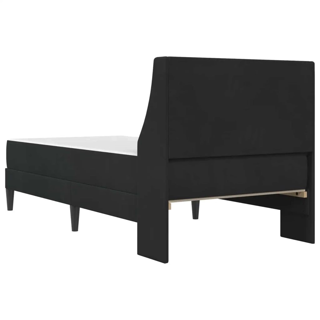 Struttura letto con materasso Nero 90 x 190 cm Velluto 3414769