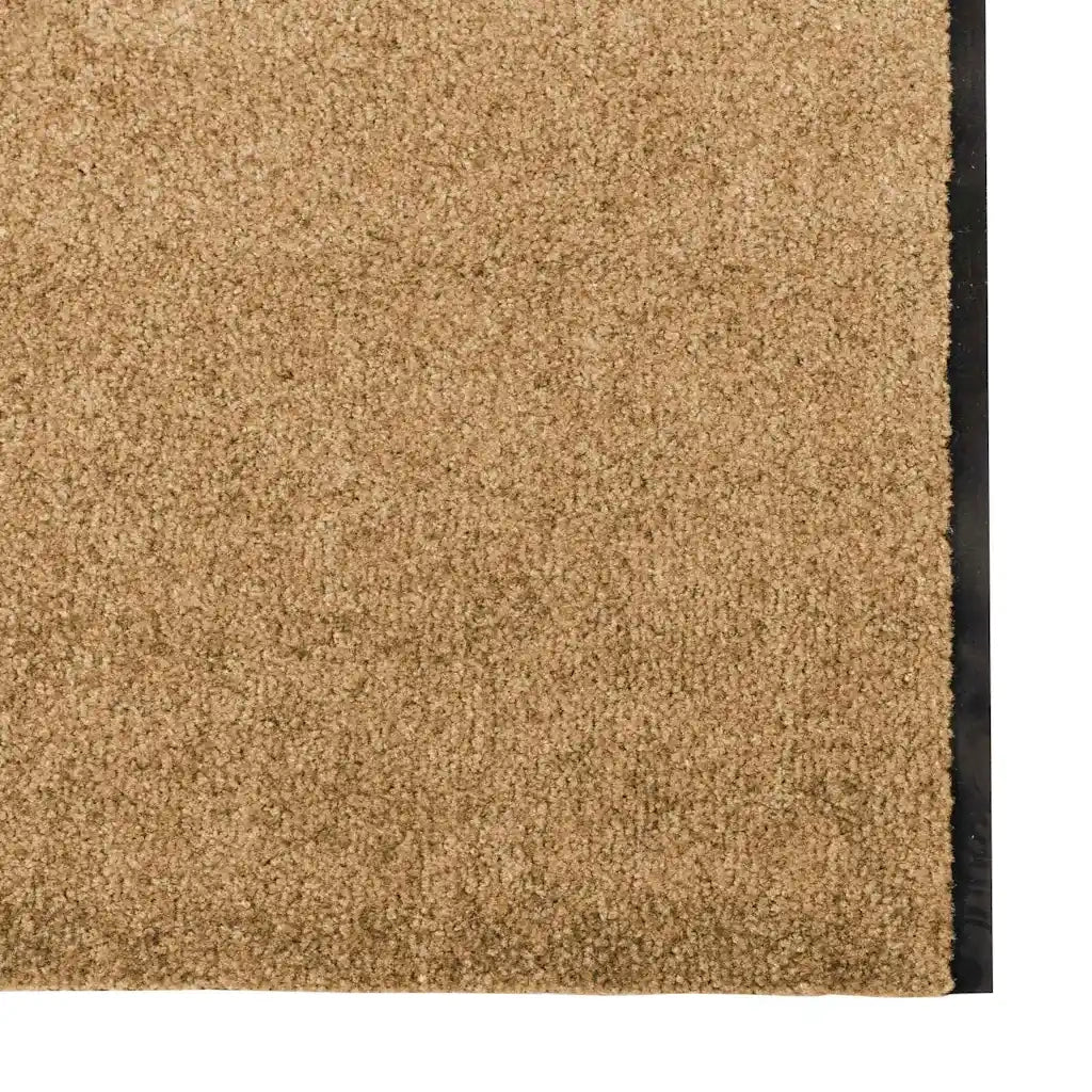 Tappetino Altro Crema e Nero 120 x 400 cm Poliammide e PVC 4100756