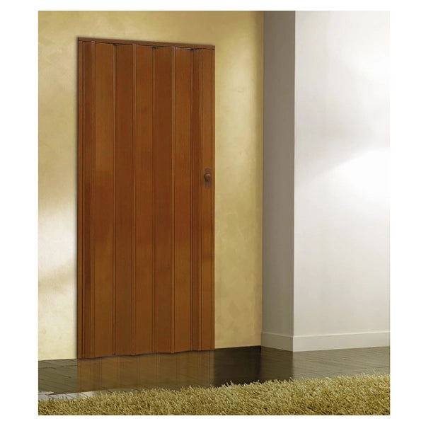 PORTA A SOFFIETTO EFFETTO LEGNO 82x214 cm - Col. Noce