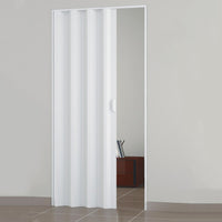 PORTA A SOFFIETTO CON MANIGLIA IN KIT LINEA EXTRA IN PVC  cm.82x210 bianco    PINTO