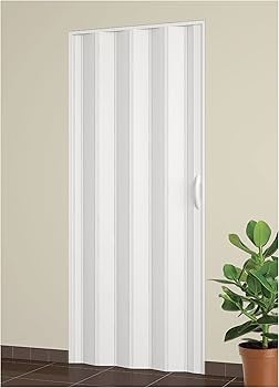 PORTA A SOFFIETTO 'RIGI' cm 82 x 210 - colore bianco  - KASART