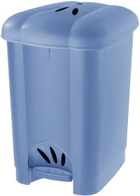 PATTUMIERA CAROLINA APERTURA A PEDALE- - cm.31x36,5x50h. lt.30 azzurra - 1 pezzi TONTARELLI