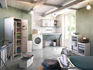 Armadio portascope in plastica con ripiani regolabili e ante doppie Excellence Keter