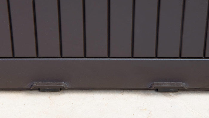 Baule portatutto in resina effetto legno con maniglie e rotelle Comfy Keter