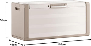 Baule portatutto in resina resistente con maniglie laterali e predisposizione lucchetto Gulliver Chest Keter