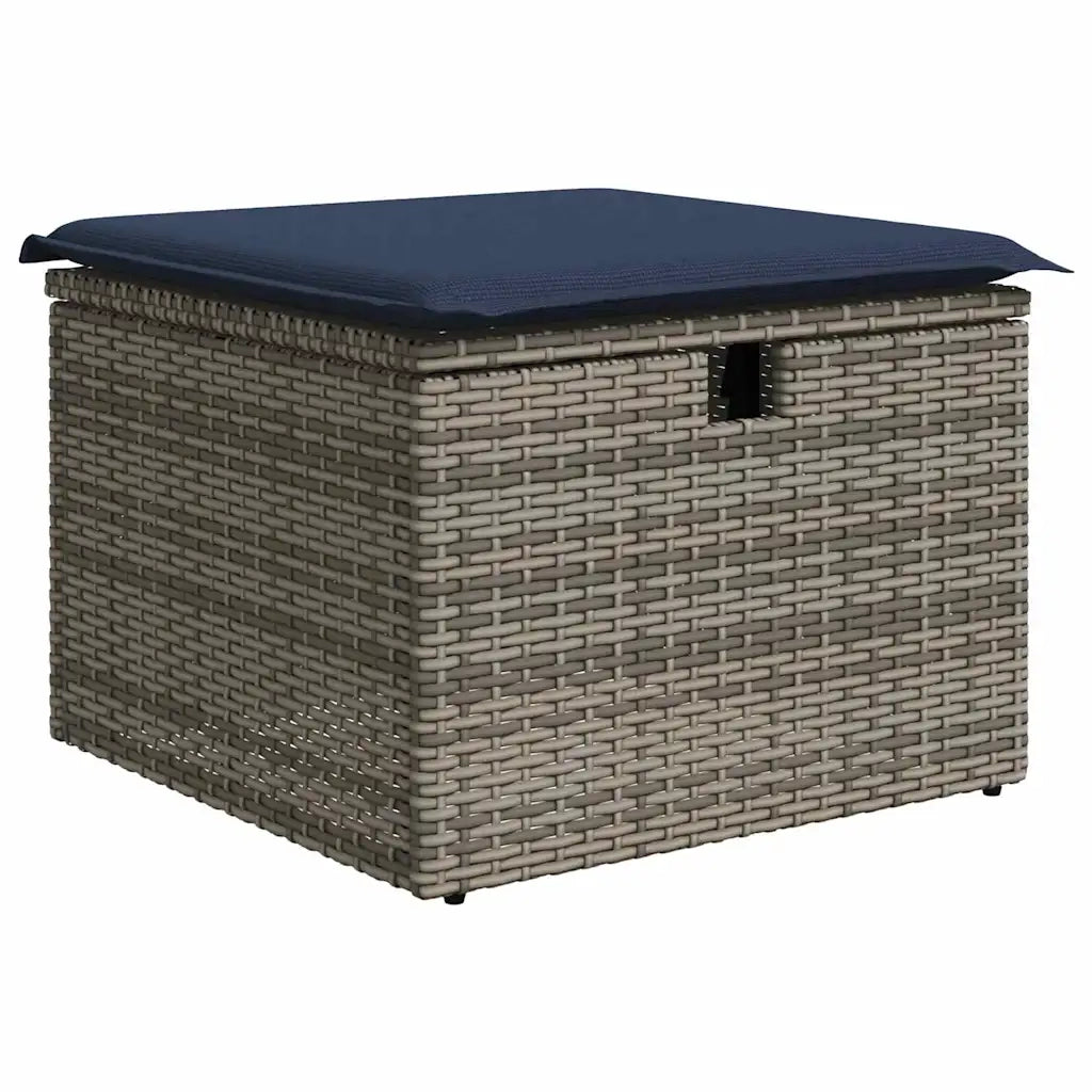 Set Divano da Giardino 7 pz Grigio polyrattan 3359486