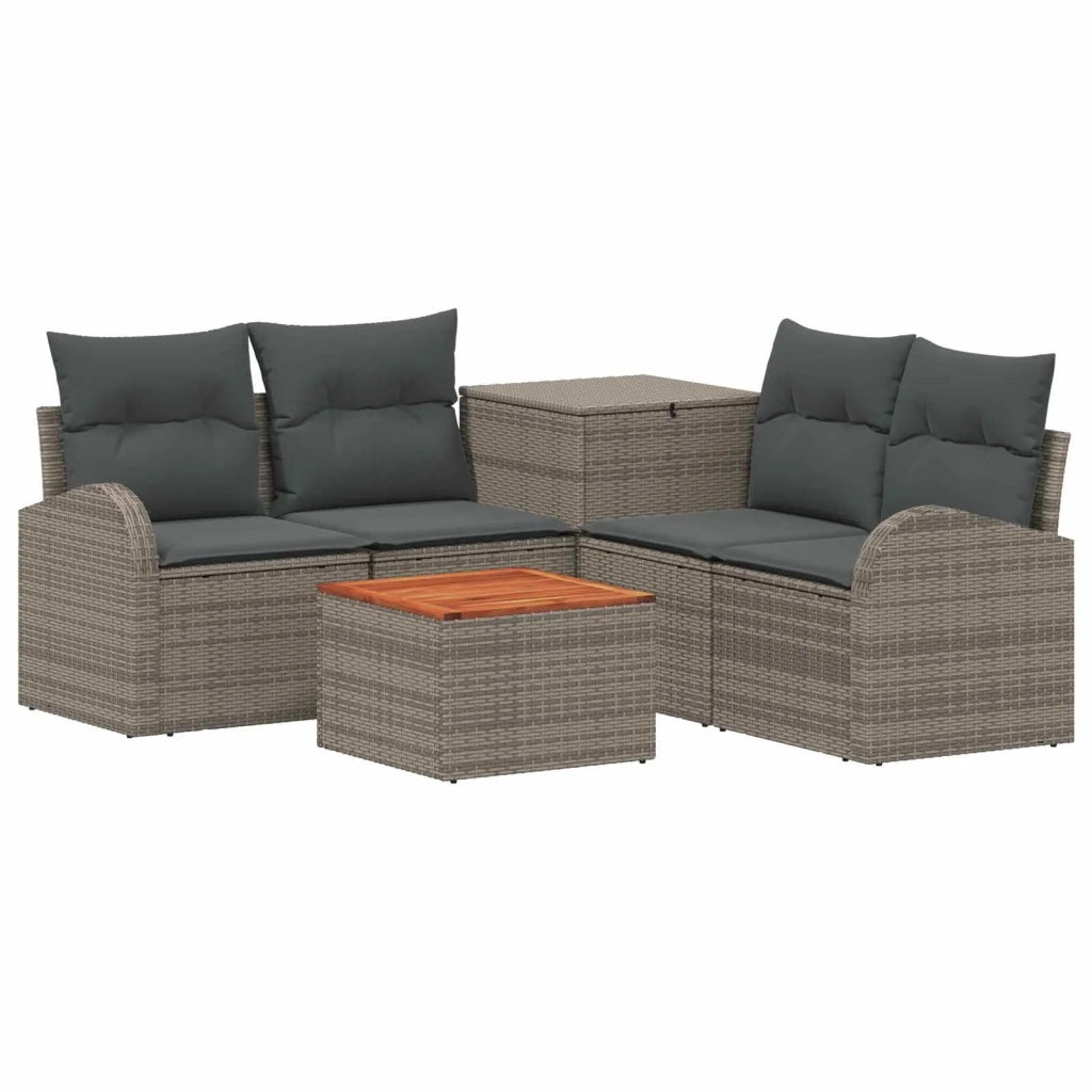 Set di divani 6 pz Grigio e Grigio Scuro 3447194